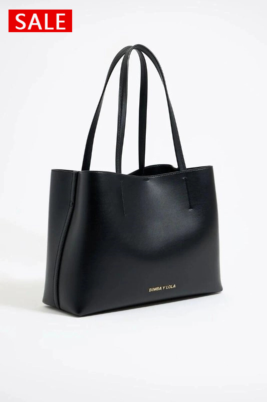 Bolso shopper Chihuahua grande piel negro
